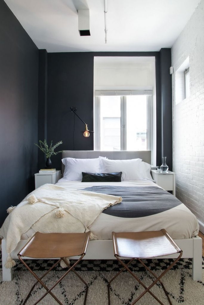 dilatación visual de una habitación estrecha