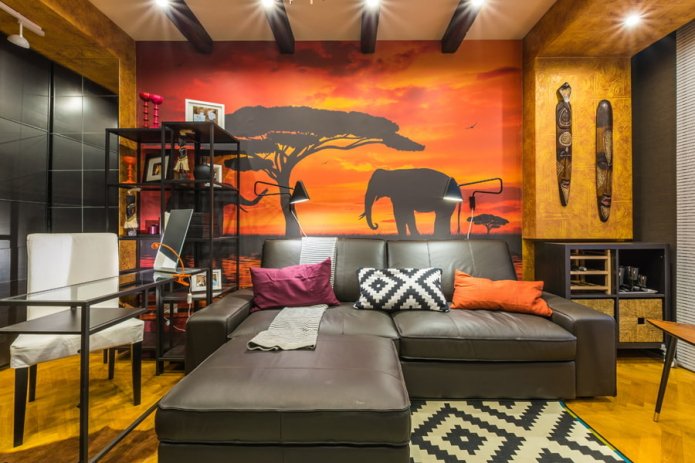 Papel pintado de estilo africano