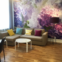 Papel tapiz fotográfico moderno en el interior de la sala de estar-7