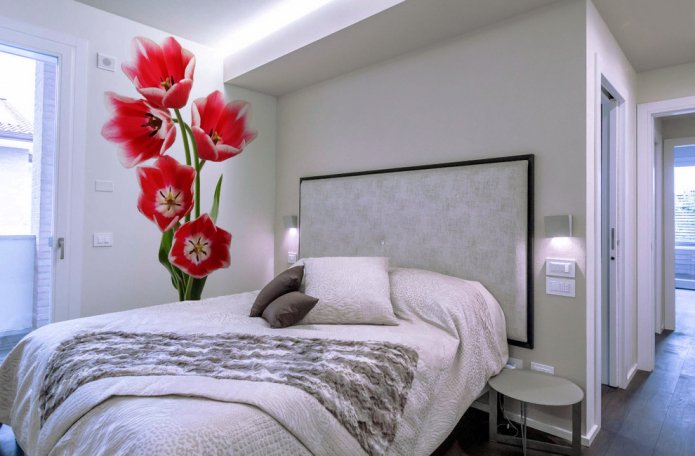 Imagen en 3D de tulipanes