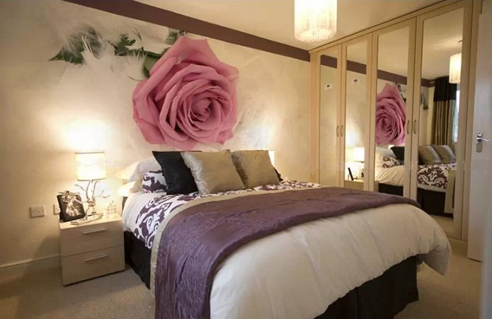 Imagen en 3D de rosas