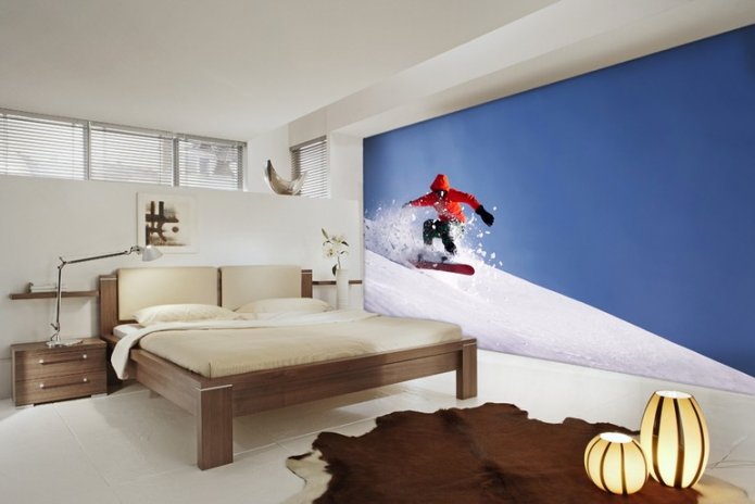 snowboarder en la pista