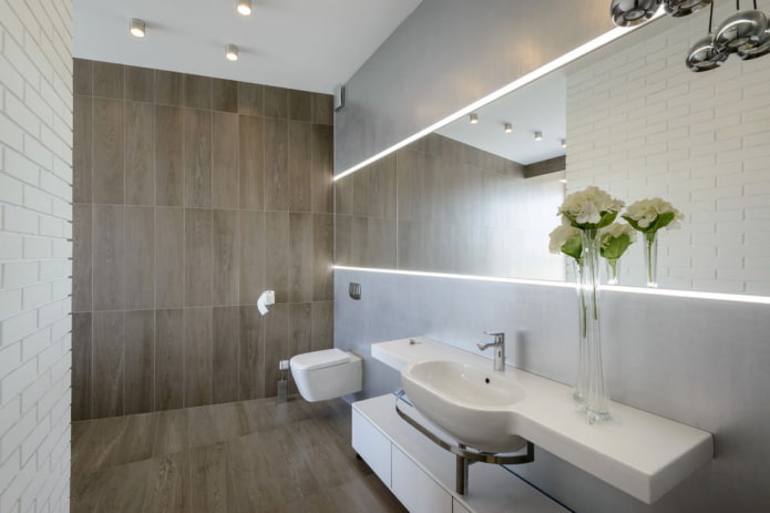 espejo en el baño