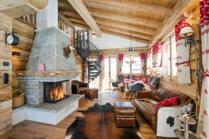 casa de campo en estilo chalet