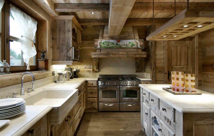 cocina estilo chalet