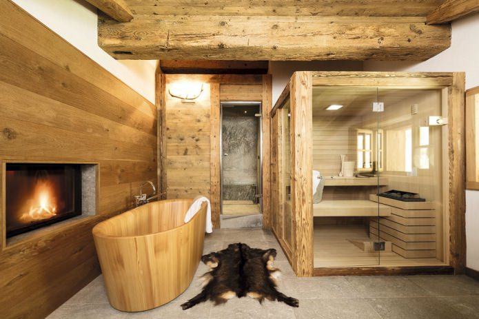 baño de estilo chalet