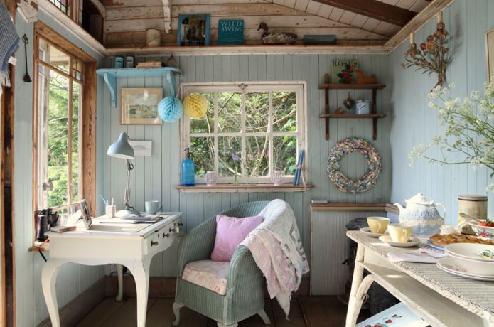 interior de una casa de verano