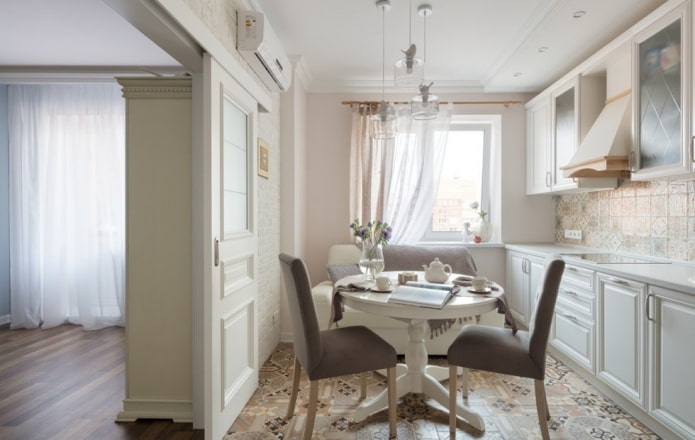 cocina en tonos claros