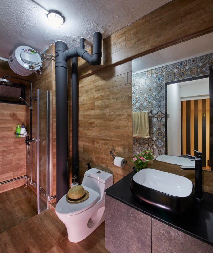 Decorar un baño estilo loft