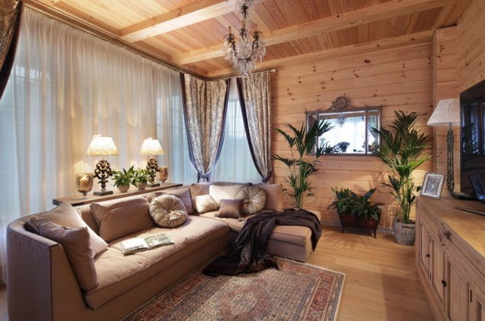 Salón de estilo chalet