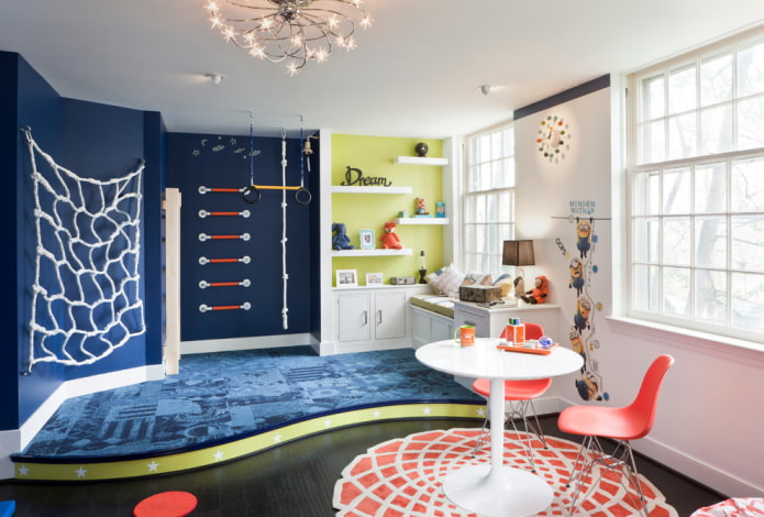 zonificación en la habitación infantil