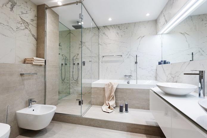 baño en un alzado