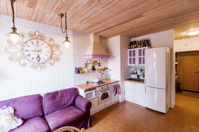 pequeña cocina-salón
