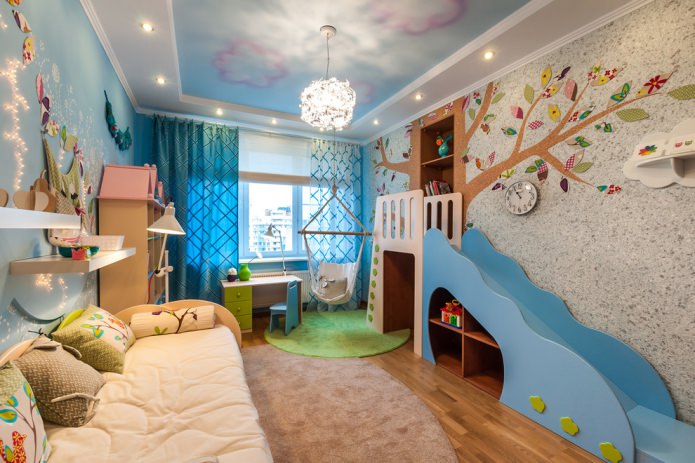 papel tapiz líquido para habitación infantil