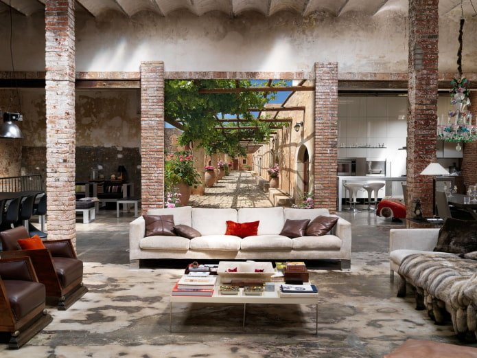 Papel tapiz 3D de estilo loft