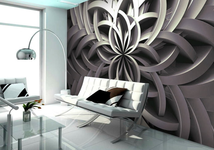 Papel pintado fotográfico 3D en estilo de alta tecnología