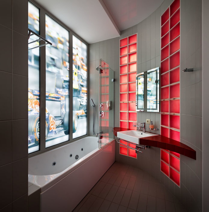 Cortinas 3D en el baño