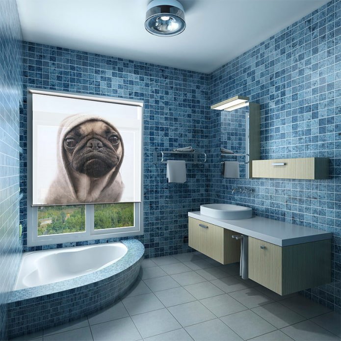 Cortinas 3D en el baño