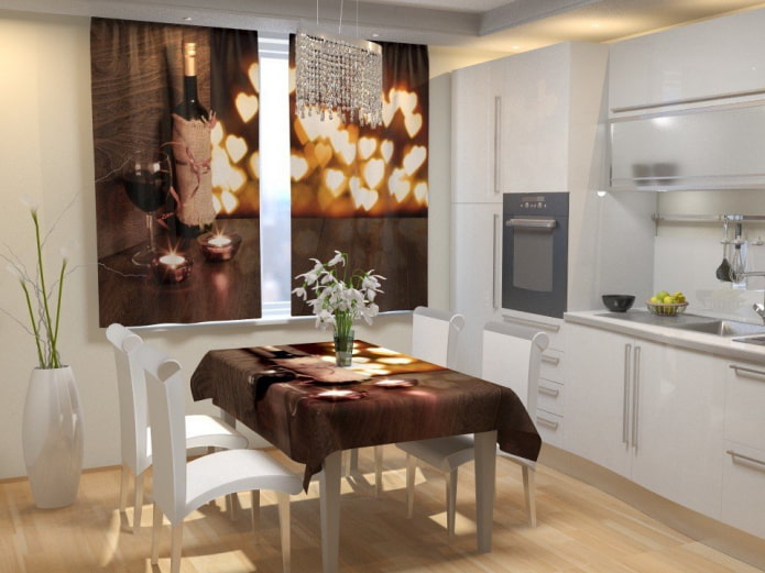Cortinas 3D en la cocina