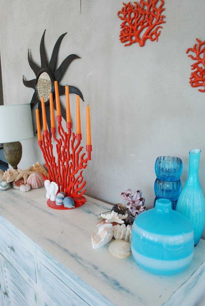 Candelabro con forma de coral