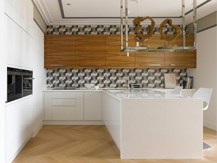 pared de acento de azulejos