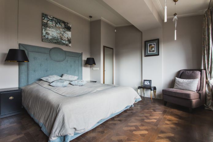 Dormitorio de estilo americano