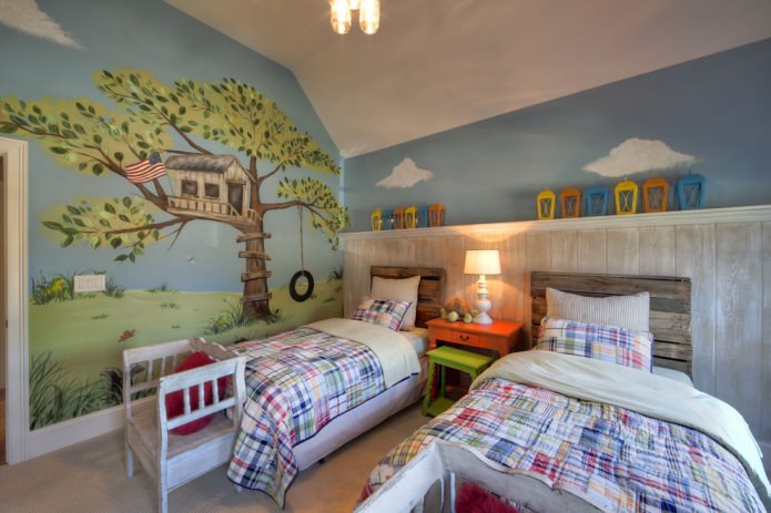 Habitación infantil de estilo americano