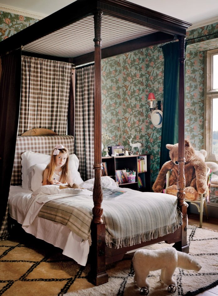 habitación infantil de estilo tradicional inglés