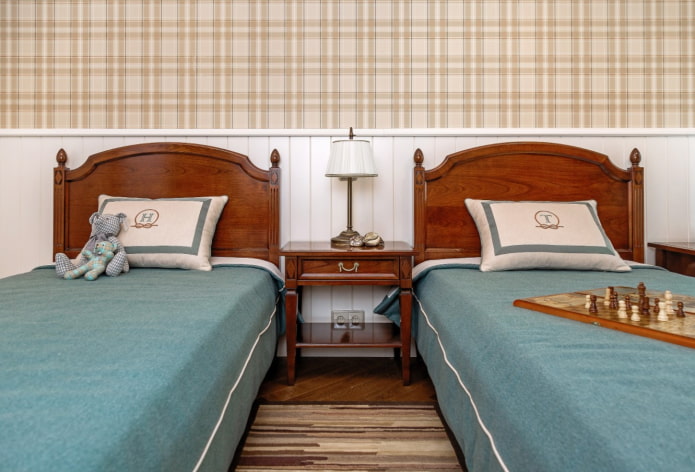 habitación infantil en estilo británico