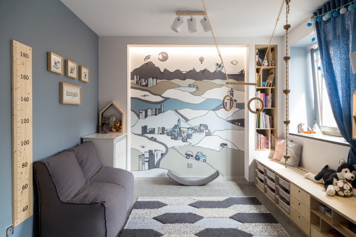 papel pintado laminado para la habitación infantil