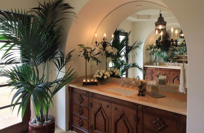 Decoración de espejo del arco