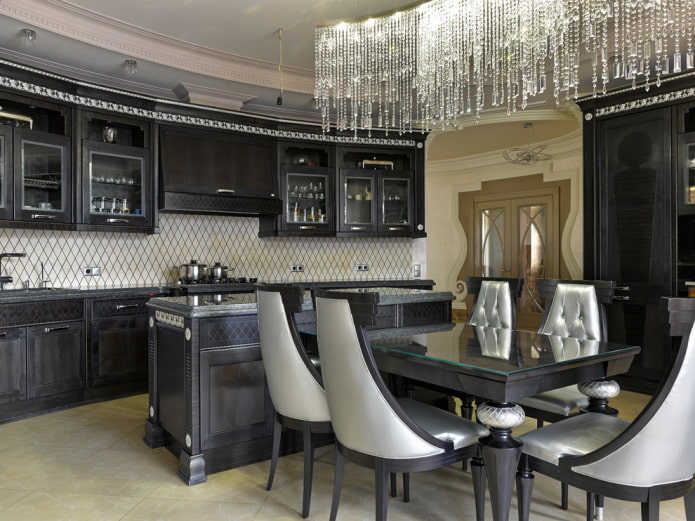 Muebles en el interior de la cocina