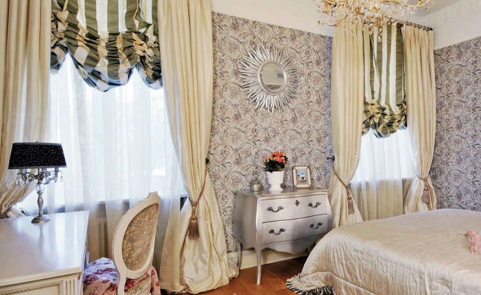 cortinas austriacas a rayas