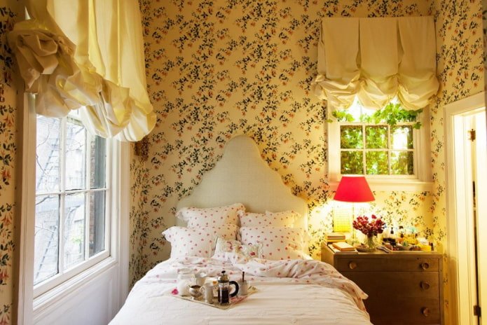 Cortinas austriacas de estilo vintage para interiores
