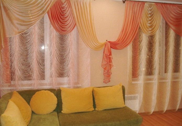 Cortinas austriacas de hilos
