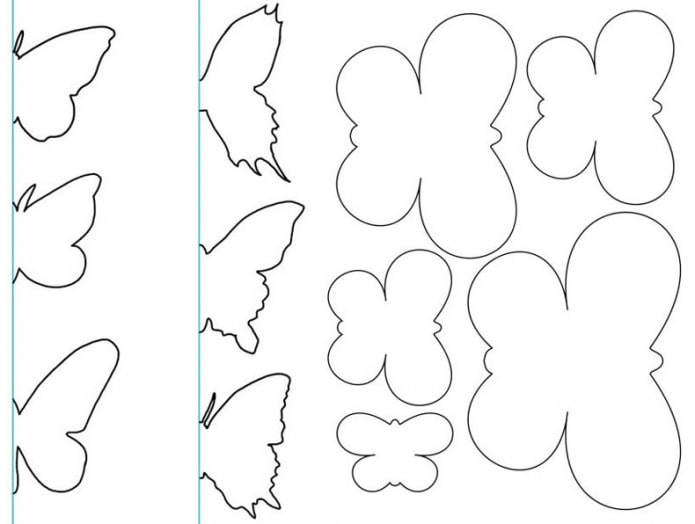 plantillas de mariposas para decoración