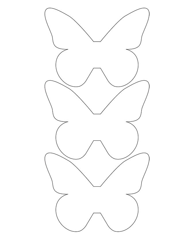 plantilla de mariposas de talla única
