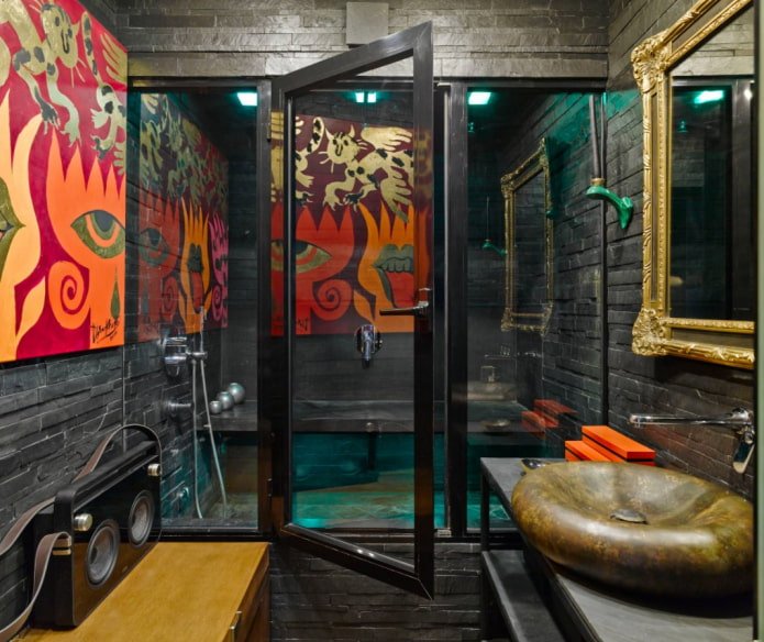 Bañera estilo loft