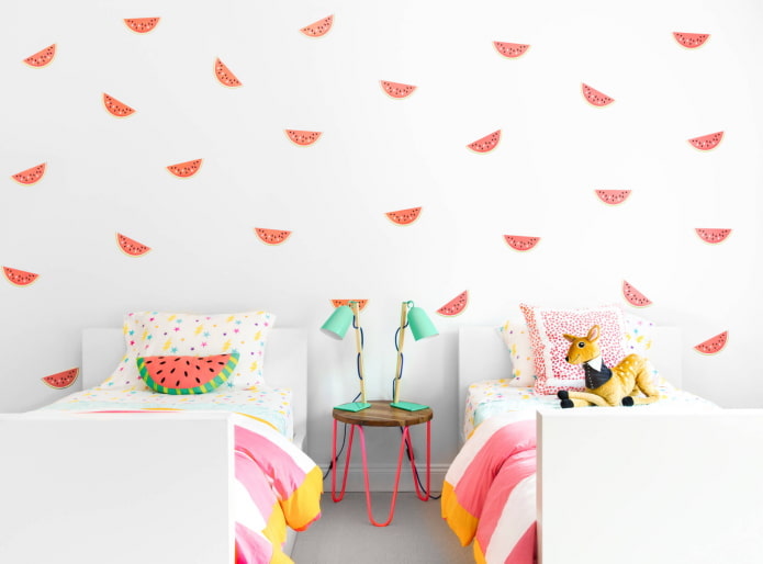 Pegatinas en la pared