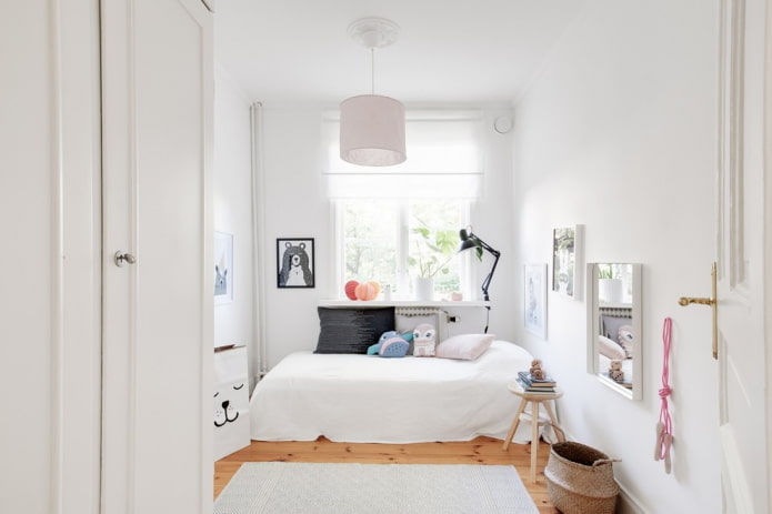 habitación infantil blanca como la nieve