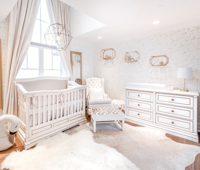 Habitación infantil de estilo clásico