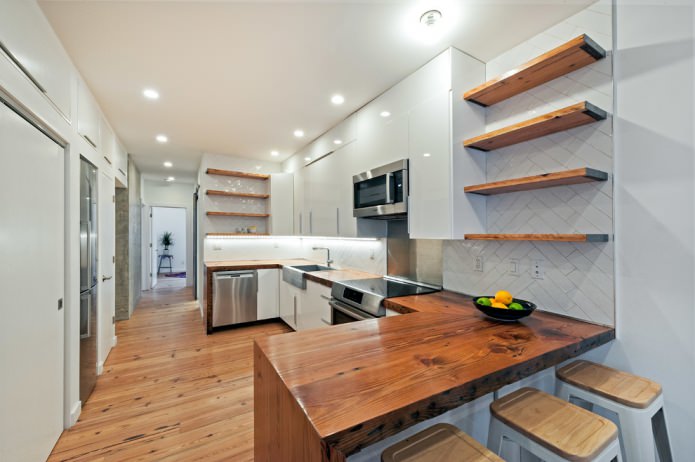 Conjunto de cocina en forma de U