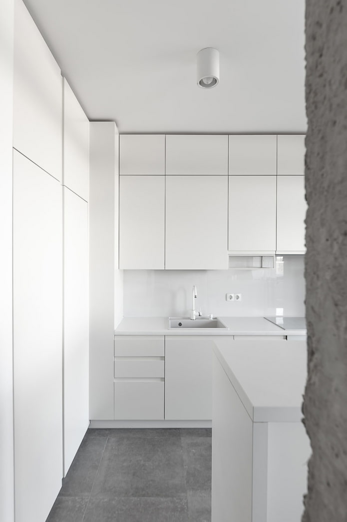 blanco cocina minimalismo
