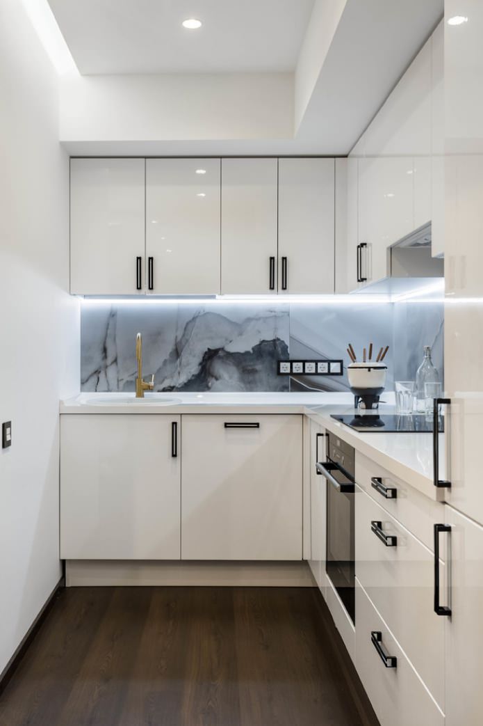 iluminación de la encimera de la cocina