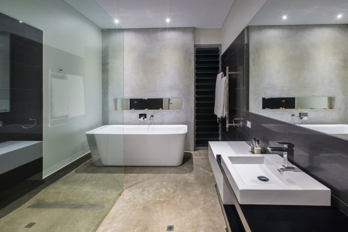 interior de un baño moderno