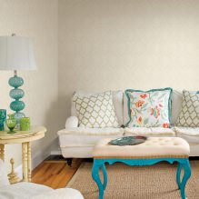 Papel pintado beige: diseño, combinación, elección de cortinas, Más de 70 fotos del interior - 21