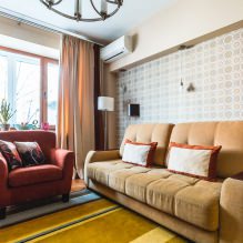Papel pintado beige: diseño, combinación, elección de cortinas, más de 70 fotos en el interior-12