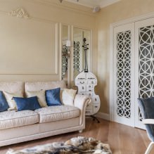 Beige Papel pintado: diseño, combinación, elección de cortinas, más de 70 fotos en el interior-13