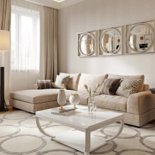 Papel pintado beige: diseño, combinación, elección de cortinas, más de 70 fotos en el interior - 30