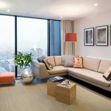 ¿Qué aspecto tienen las cortinas beige en el interior?-7